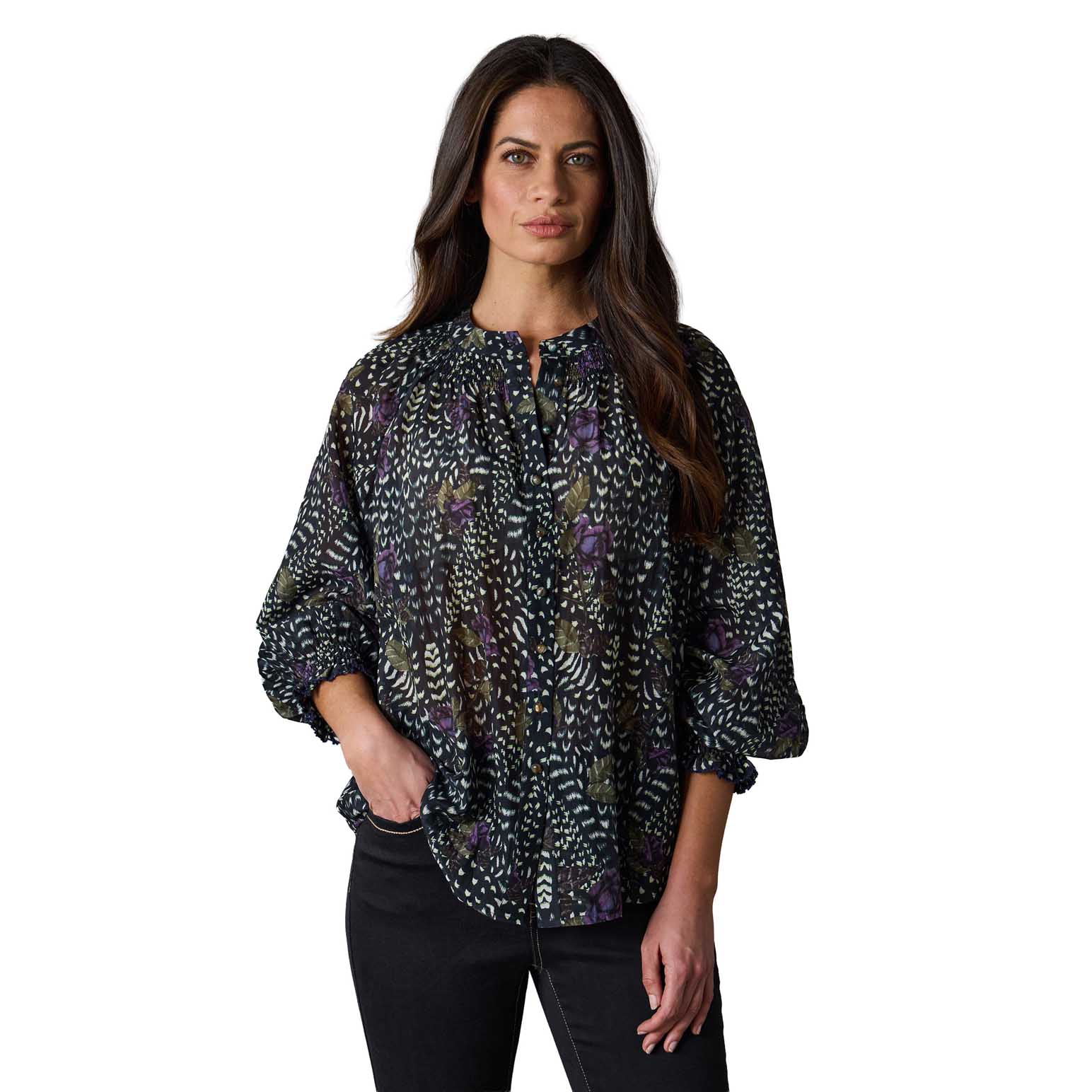 Lania Santiago Print Top
